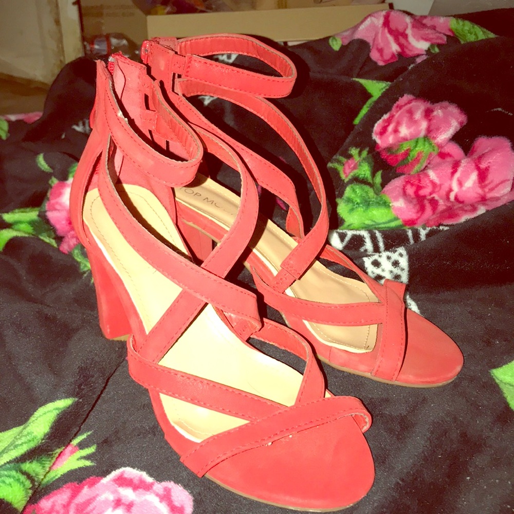 Red TOP moda heels